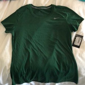 Brand New Dark Green Nike Workout Tee